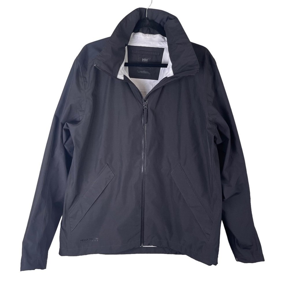Helly Hansen Black Windbreaker Rain  Jacket